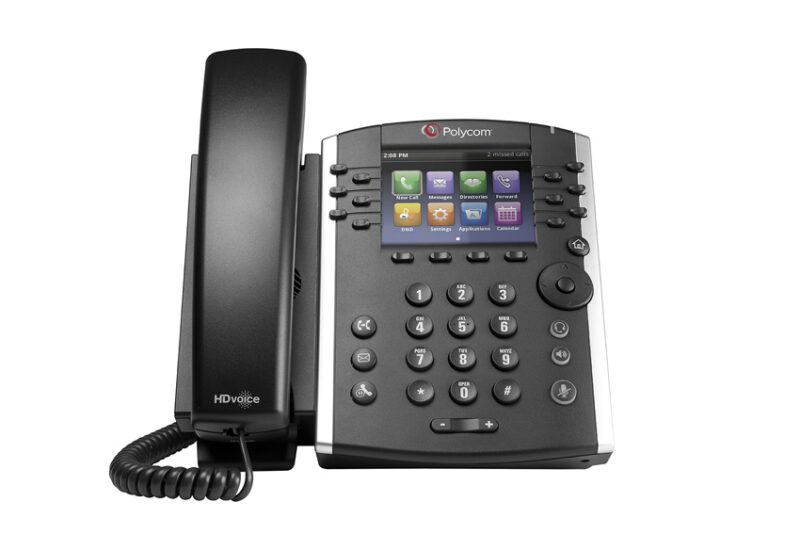 IP телефон VVX 400 (Microsoft Lync edition) [2200-46157-018] — изображение 3