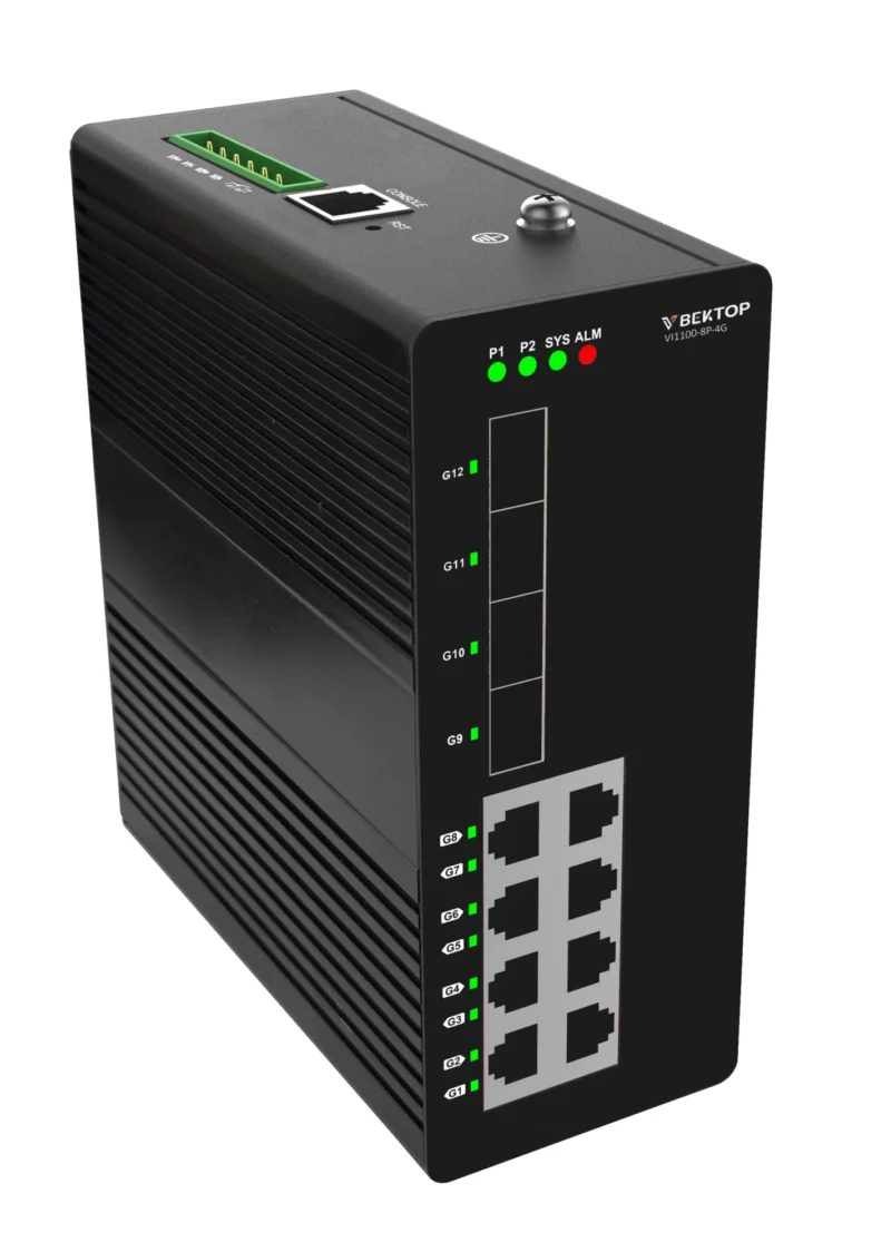 Коммутатор промышленный Вектор Технологии L2 [VI1100-8P-4G] — изображение 1