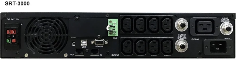 ИБП Powercom серии Smart RT 2700 Вт [SRT-3000A LCD] — изображение 3
