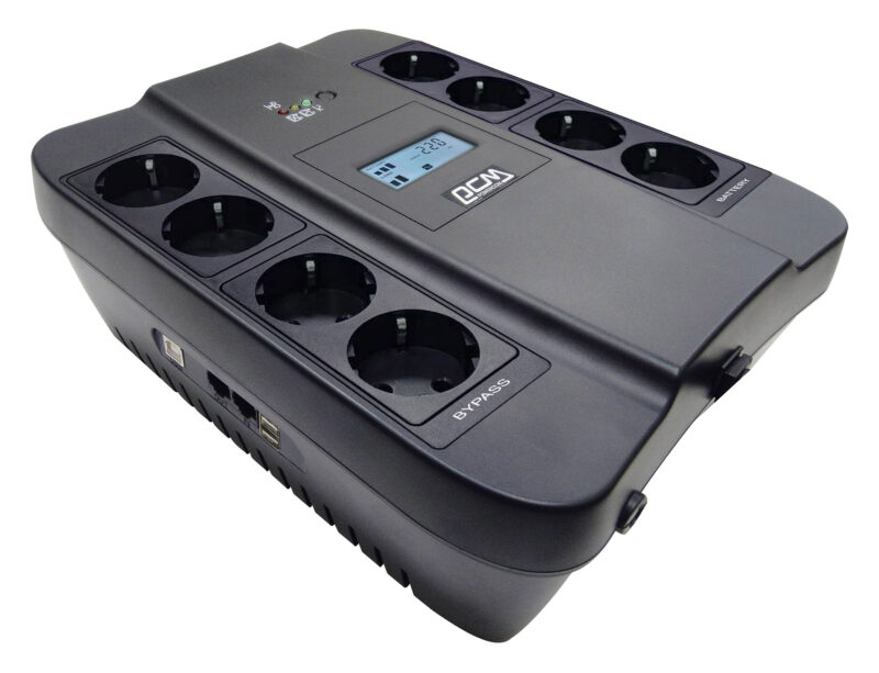ИБП Powercom серии Spider U 605 Вт [SPD-1100U LCD USB] — изображение 1