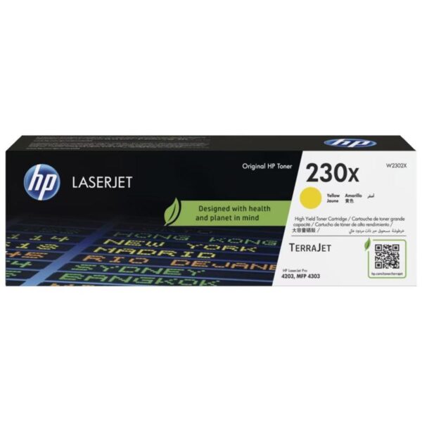 Желтый тонер-картридж HP увеличенной емкости [W2302X]