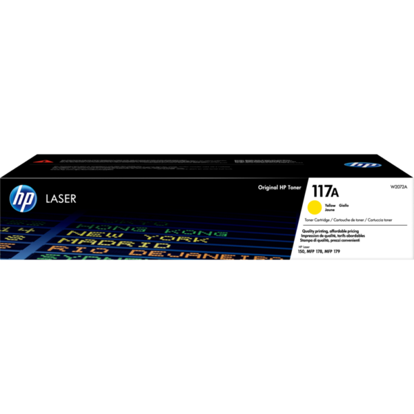 Желтый тонер-картридж HP [W2072A]