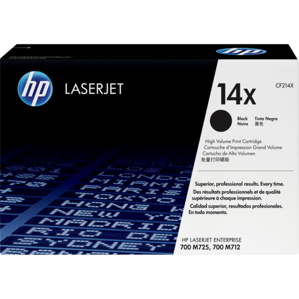 Черный тонер-картридж HP увеличенной емкости [CF214X]