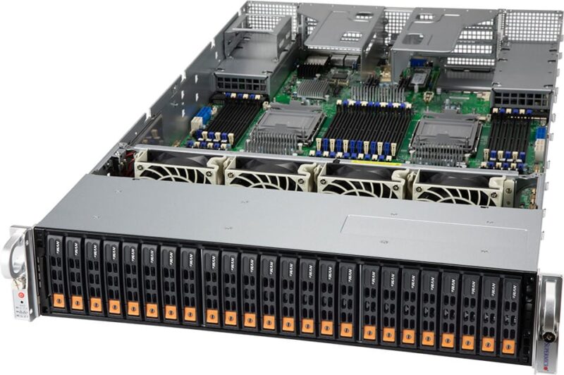 Многопроцессорный сервер Supermicro 2U [SYS-240P-TNRT] — изображение 1